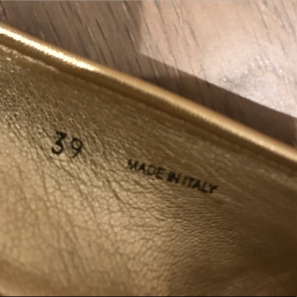 Jimmy Choo gold black and glitter flats - Picture 7 of 7